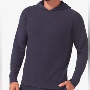 Tommy John Men’s Blue Waffle Lounge Hoodie Medium or XXL NWT